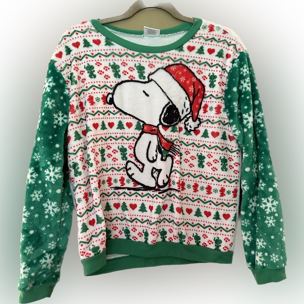 FREE Buffalo Striped Leggings with Purchase of Soft Peanuts Christmas Sweater